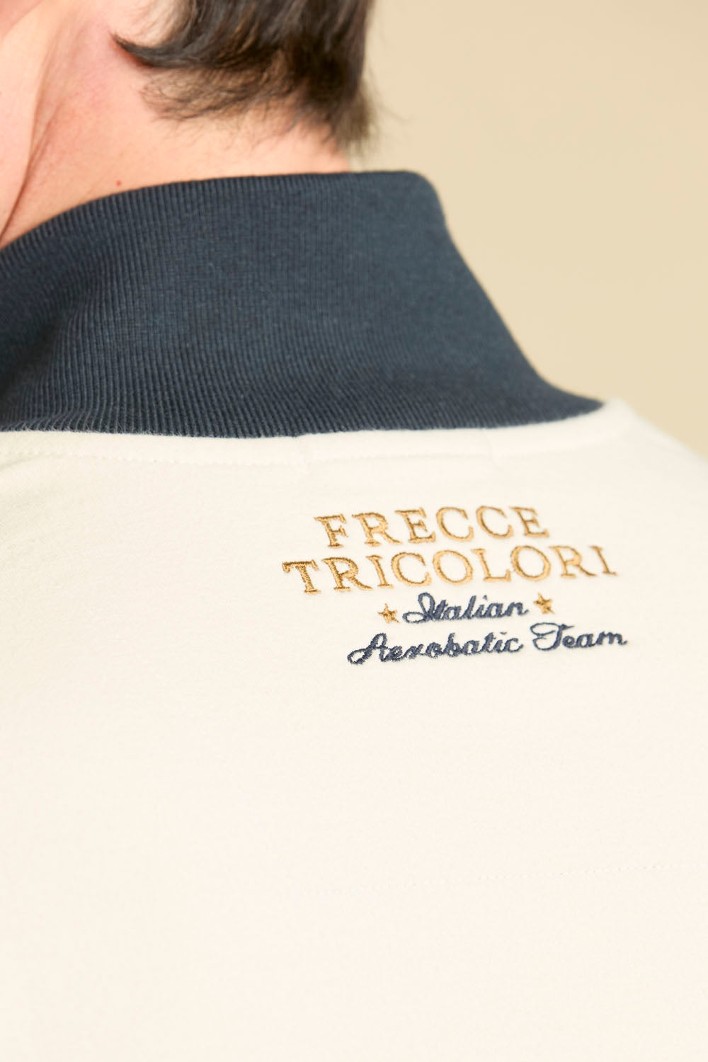 Felpa AERONAUTICA MILITARE full-zip ricamata Frecce Tricolori