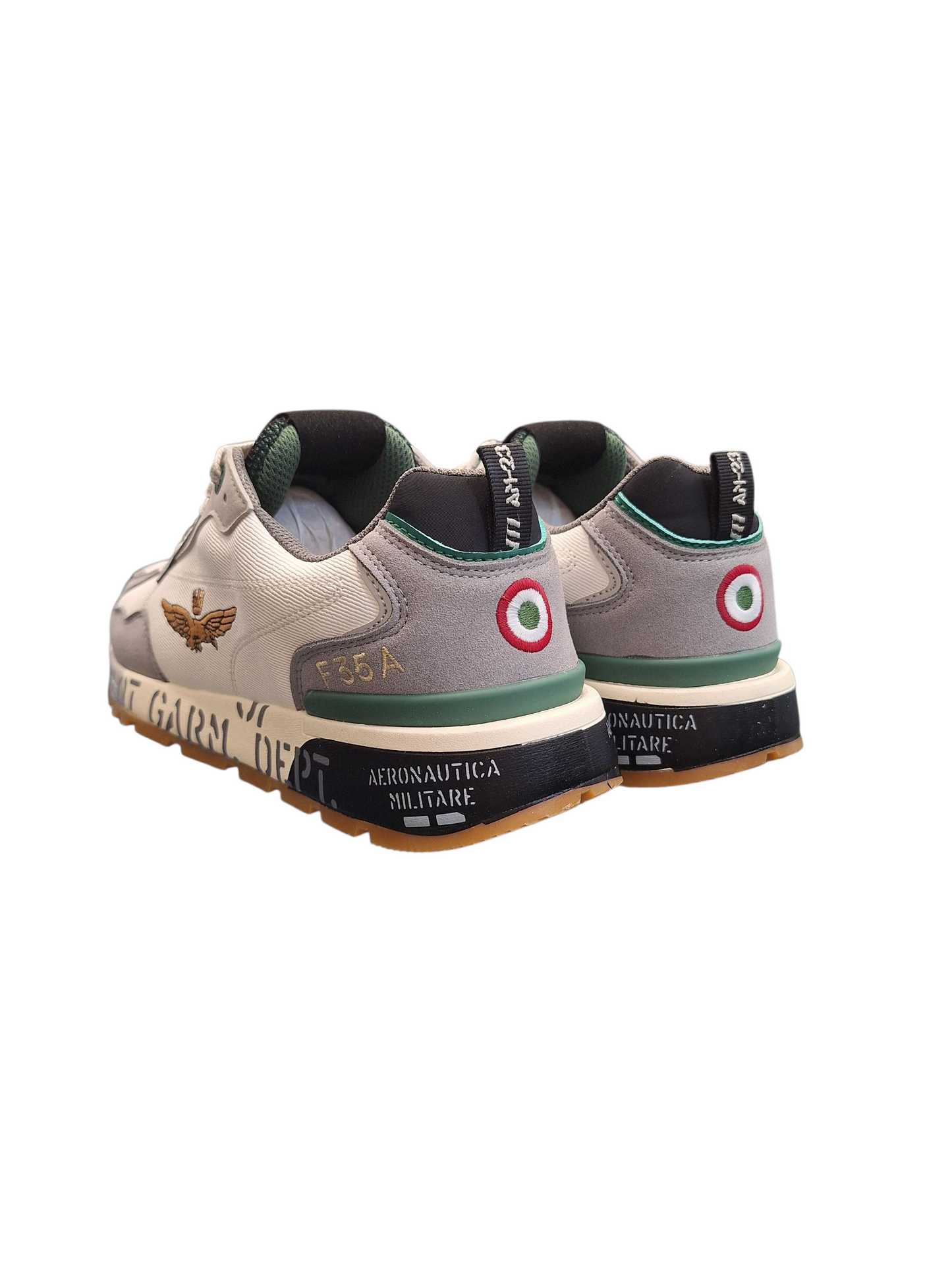 SCARPE AERONAUTICA MILITARE FRECCE TRICOLORI UOMO BIANCA PILOT