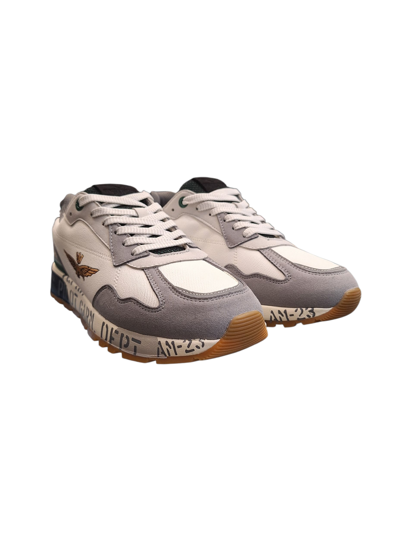 SCARPE AERONAUTICA MILITARE FRECCE TRICOLORI UOMO BIANCA PILOT