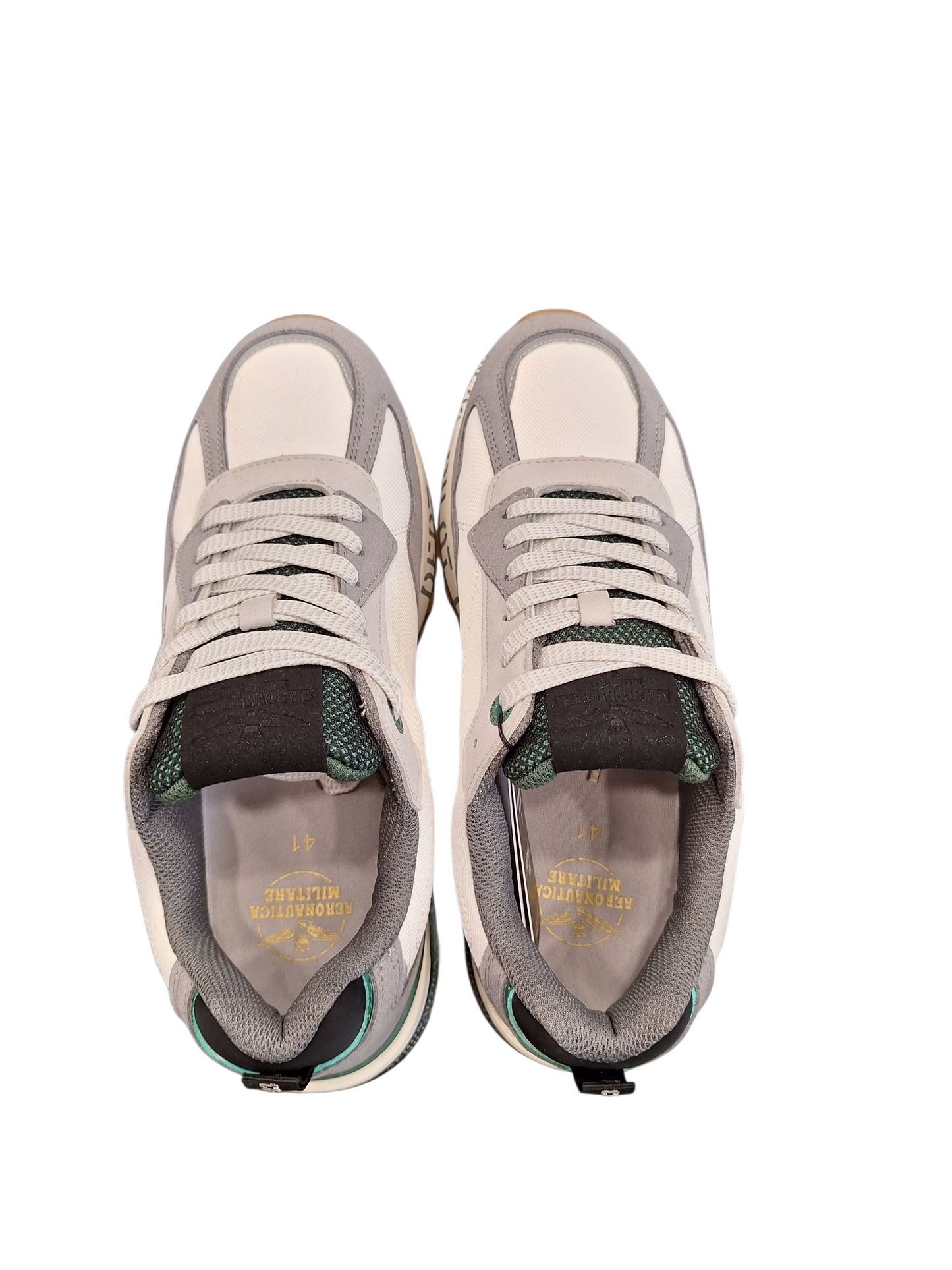 SCARPE AERONAUTICA MILITARE FRECCE TRICOLORI UOMO BIANCA PILOT
