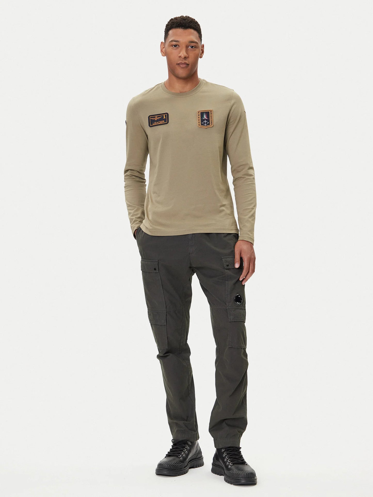T-SHIRT AERONAUTICA MILITARE MANICA LUNGA REGULAR FIT