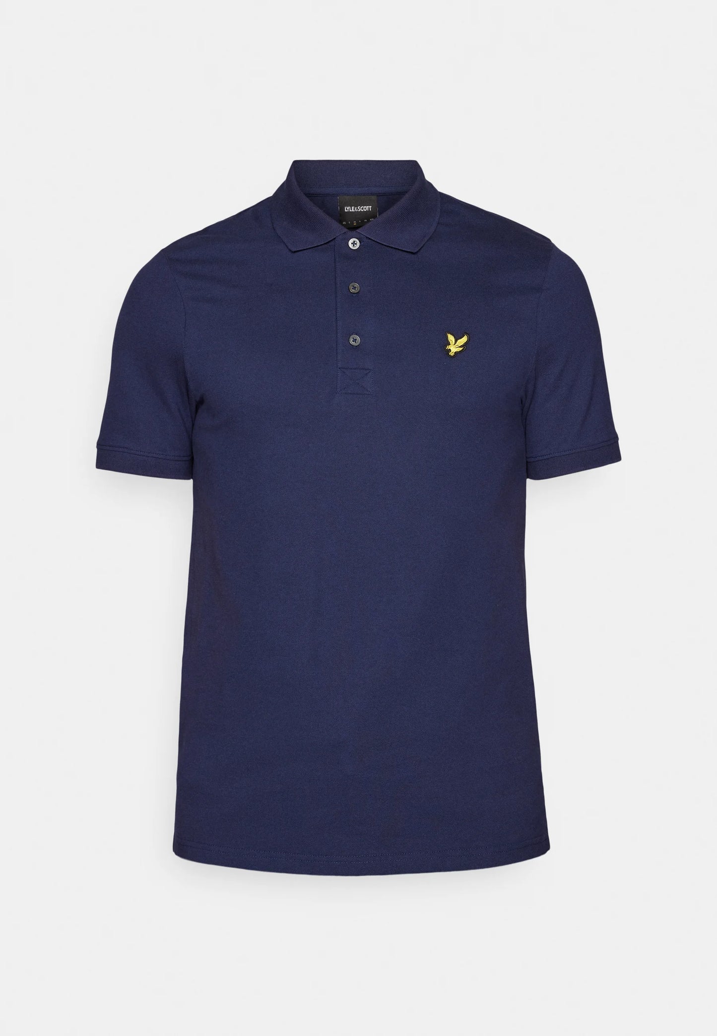 POLO LYLE & SCOTT UOMO COTONE PIQUE' BLU