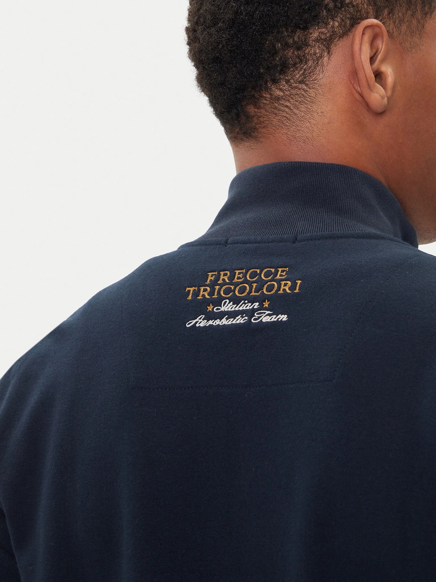 Felpa AERONAUTICA MILITARE full-zip ricamata Frecce Tricolori