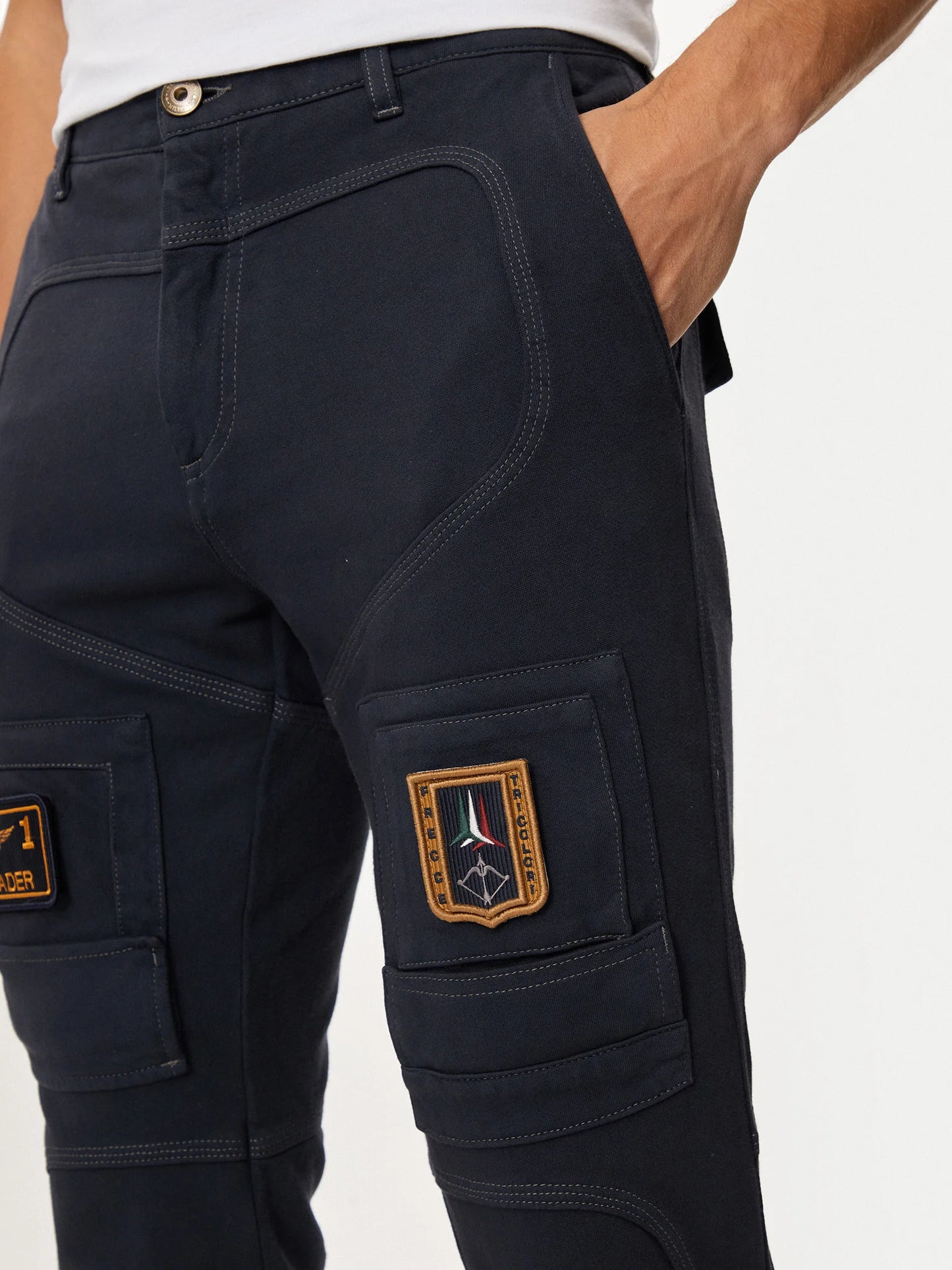 Pantalone AERONAUTICA MILITARE Anti-G in jersey di cotone