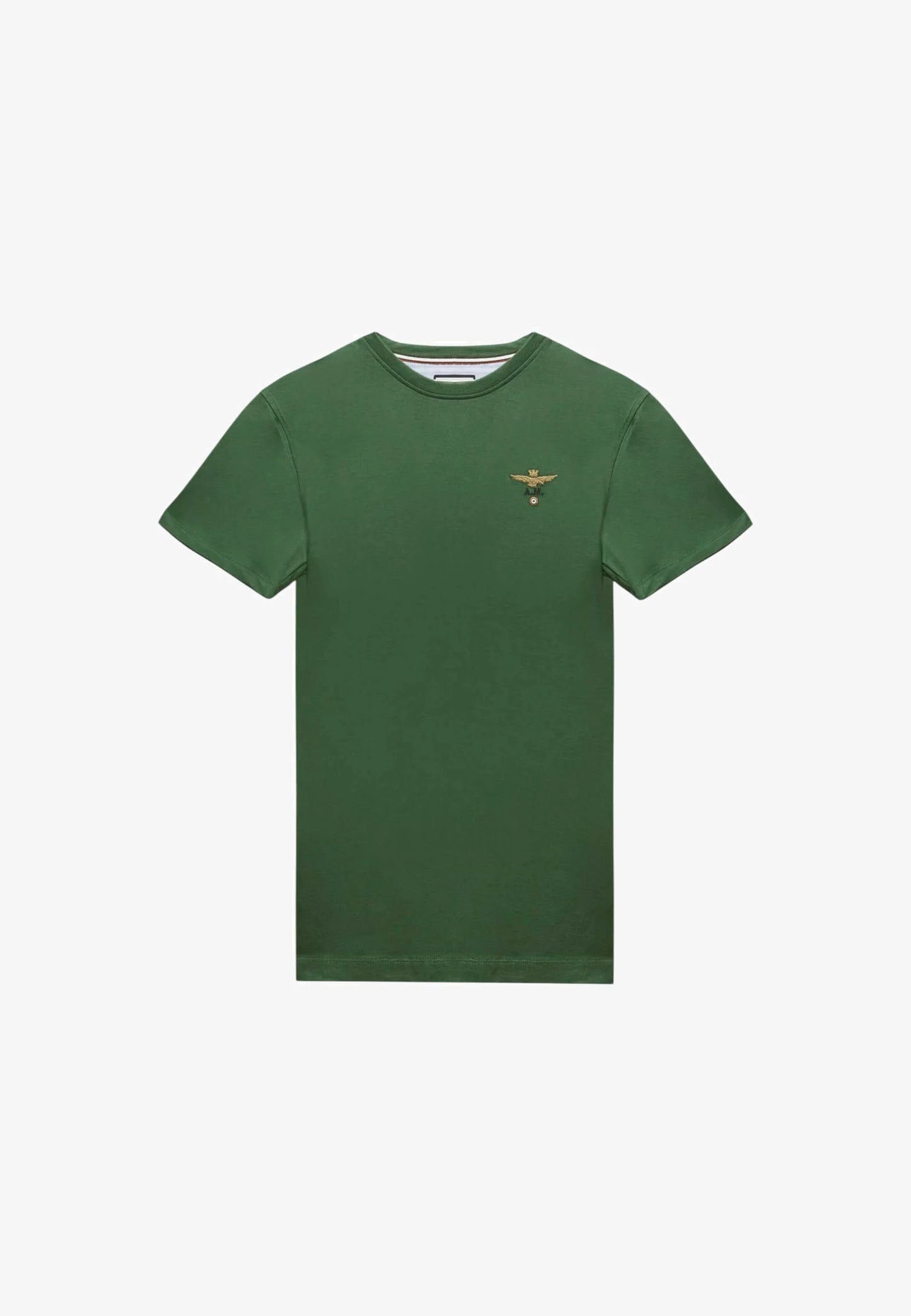T-SHIRT UOMO AERONAUTICA MILITARE BASIC MEZZA MANICA VERDE