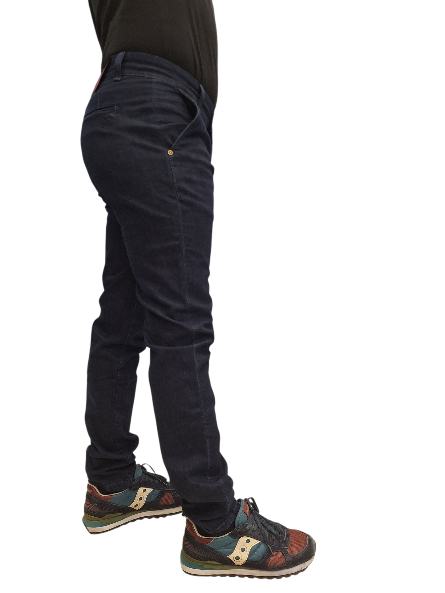 JEANS UOMO 9.2 CARLO CHIONNA TASCHE AMERICANE BLU SCURO SLIM FIT