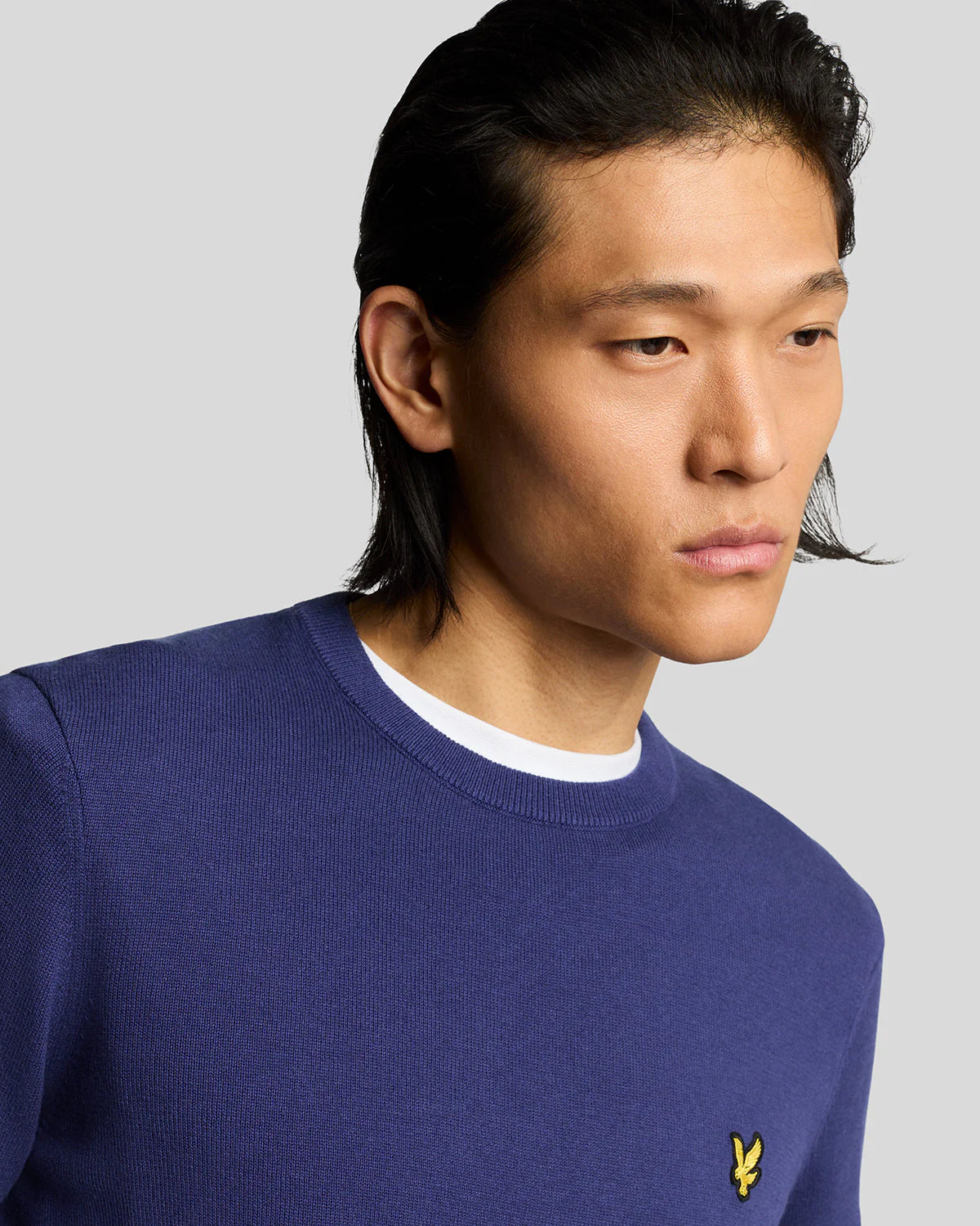 MAGLIONE GIROCOLLO LYLE & SCOTT UNICA TINTA