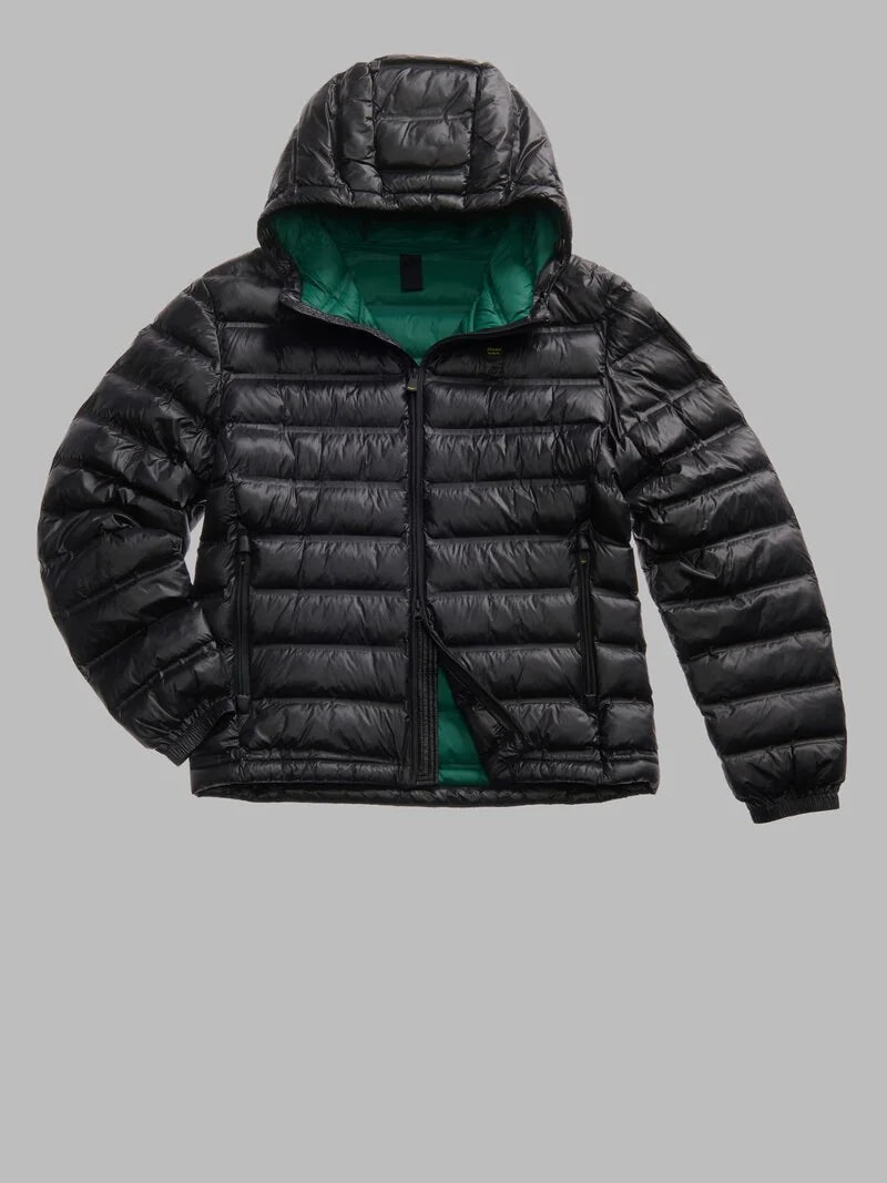 BLAUER GIUBBETTO TERMOSALDATO CON CAPPUCCIO CHARLES 25WBLUC02132-007284 NERO 999