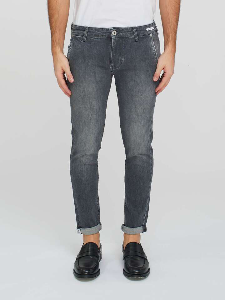 UNIFORM JEANS NEW DENVER SLIM GRIGIO TASCA AMERICA