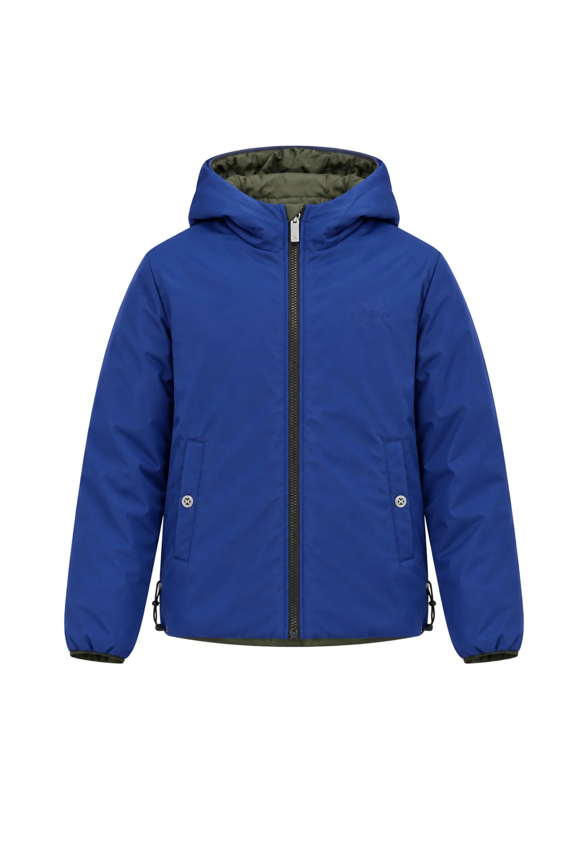 RICHMOND GIUBBOTTO UOMO JACKET UMA26176GB SDL REVERSIBILE VERDE BLU