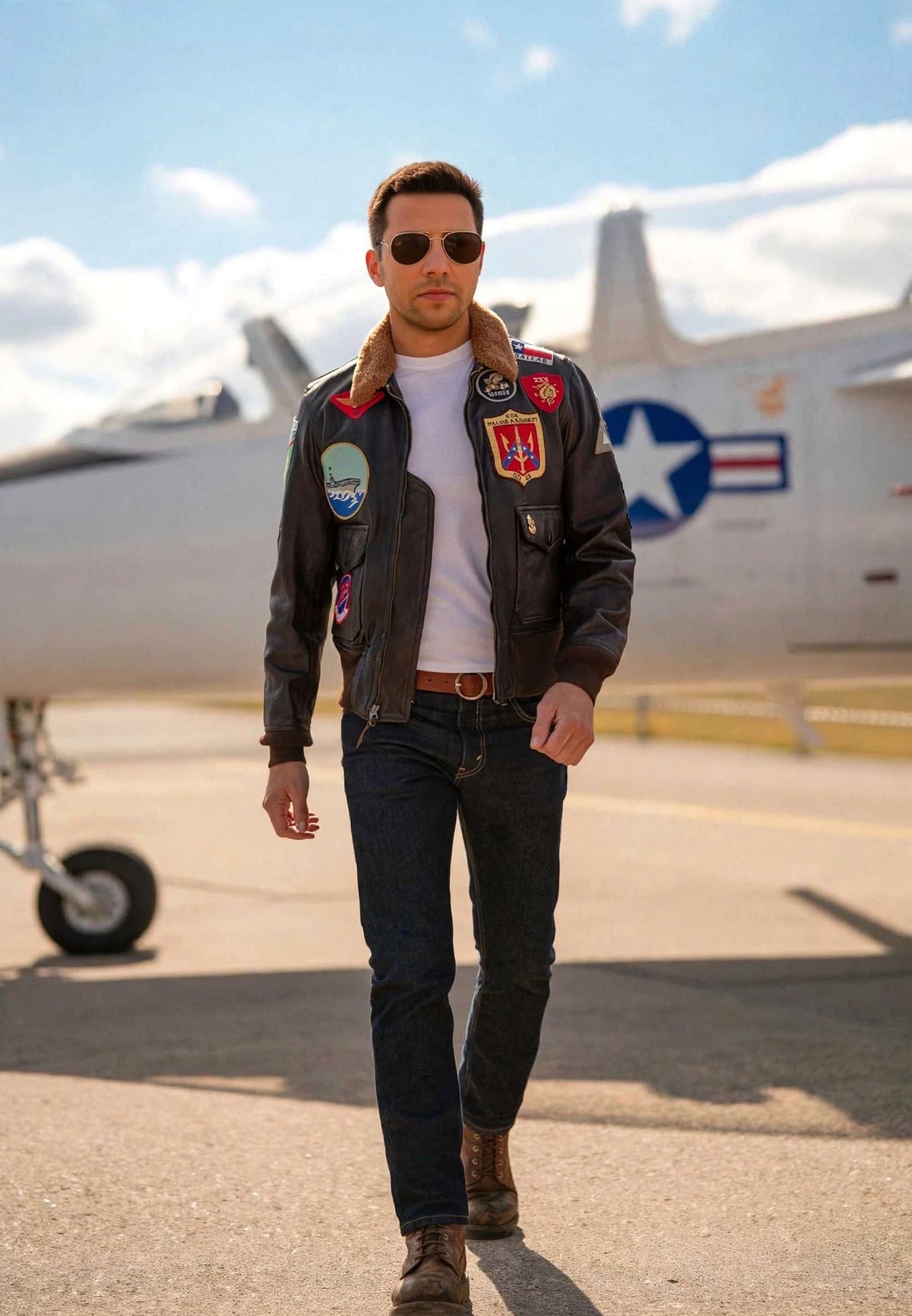 TOP GUN AVIATOR G1 MAVERICK GIACCA IN PELLE