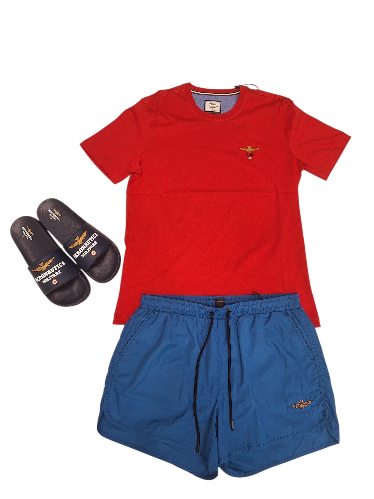 Set Mare 3 Pezzi T-shirt+Costume+Ciabatte Aeronautica Militare