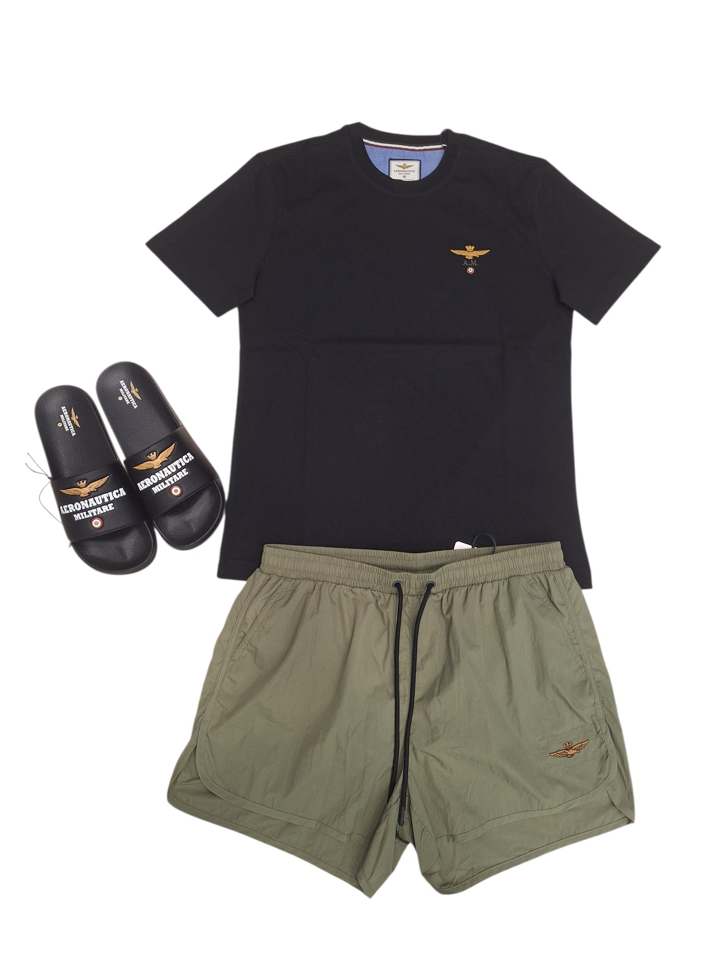 Set Mare 3 Pezzi T-shirt+Costume+Ciabatte Aeronautica Militare