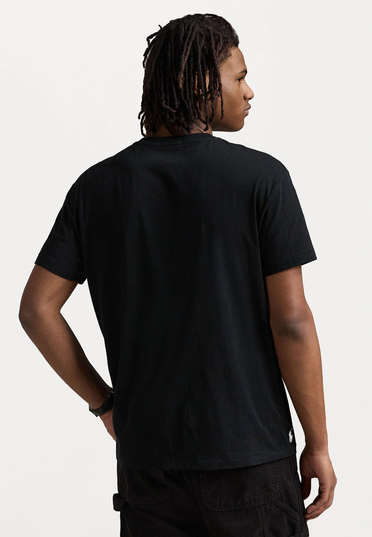 T-SHIRT RALPH LAUREN MAGLIETTA IN JERSEY CUSTOM SLIM FIT NERO 2