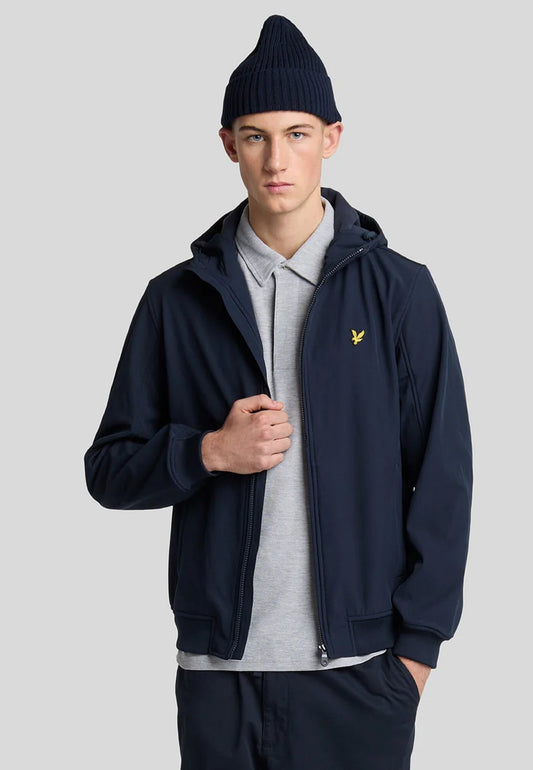 GIACCA SOFTSHELL FODERATA IN PILE LYLE & SCOTT BLU
