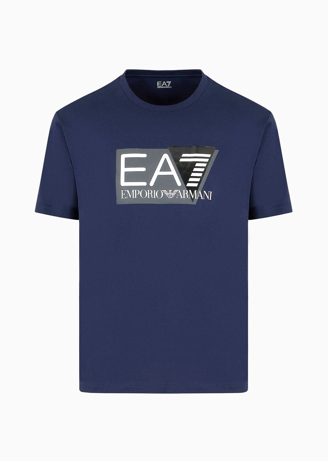 T-shirt EA7 Visibility in jersey di cotone stretch a maniche corte