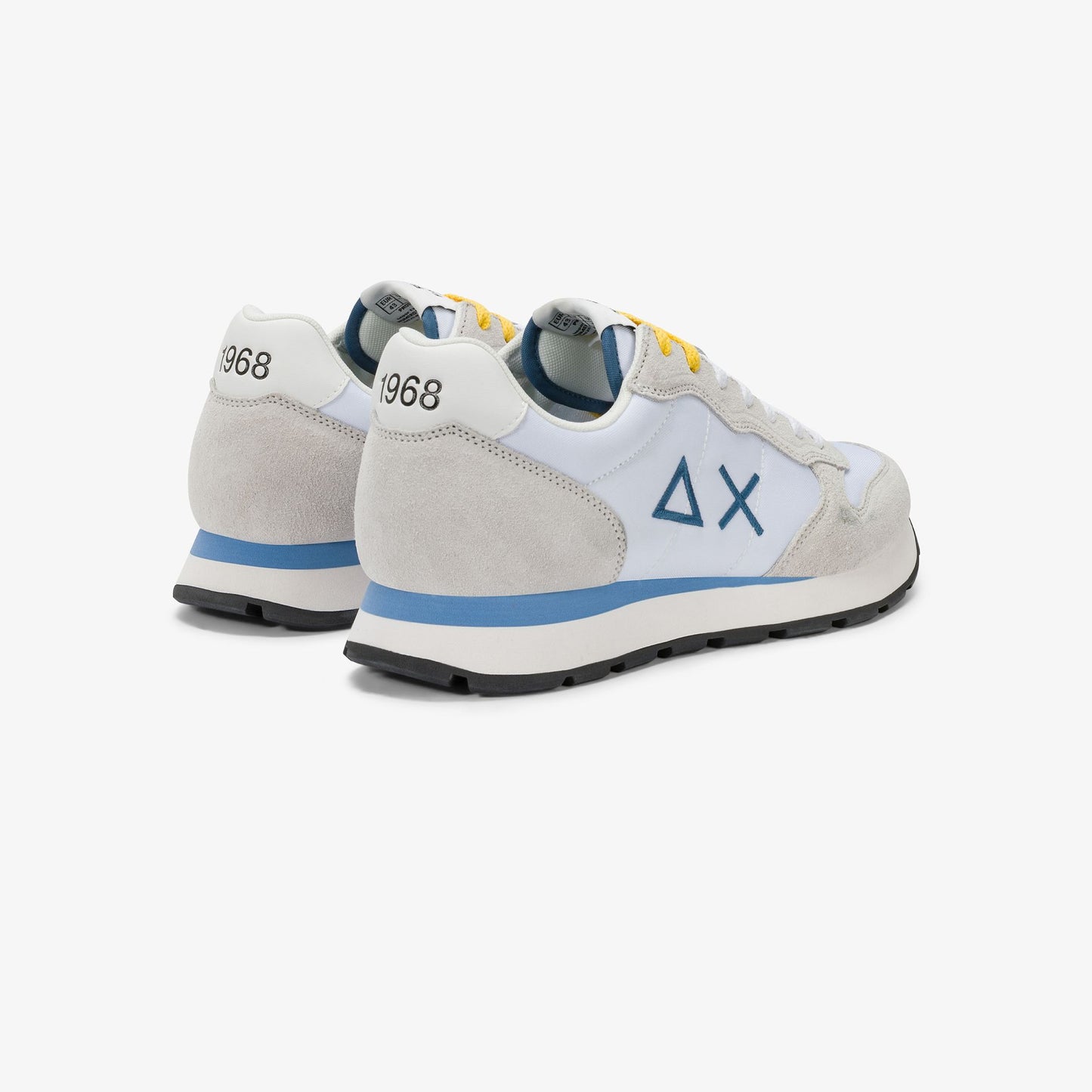SUN 68 SCARPE Sneaker Tom in nylon e suede bianco