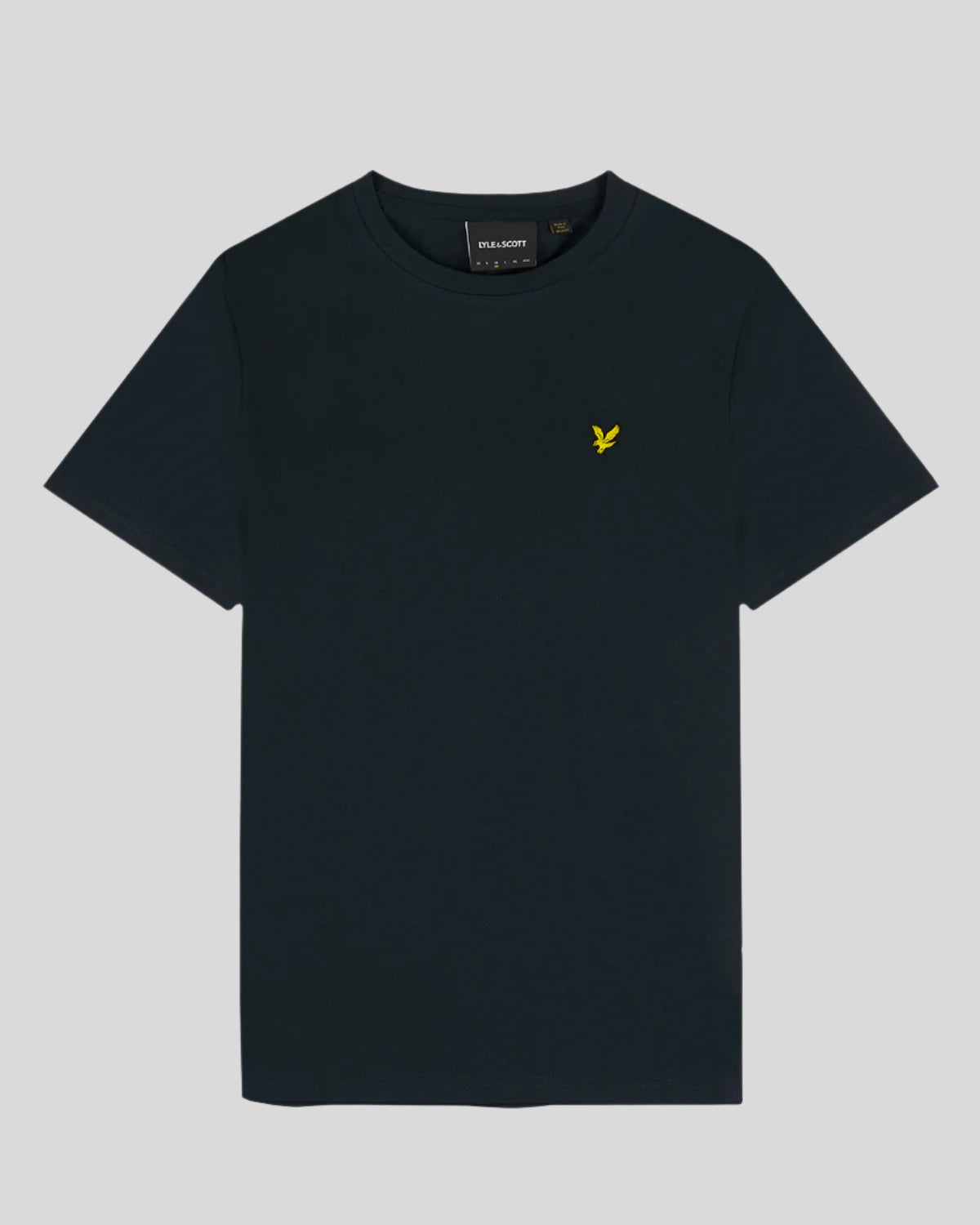 T-SHIRT LYLE & SCOTT MEZZA MANICA GIROCOLLO COTONE BASIC BLU SCURO