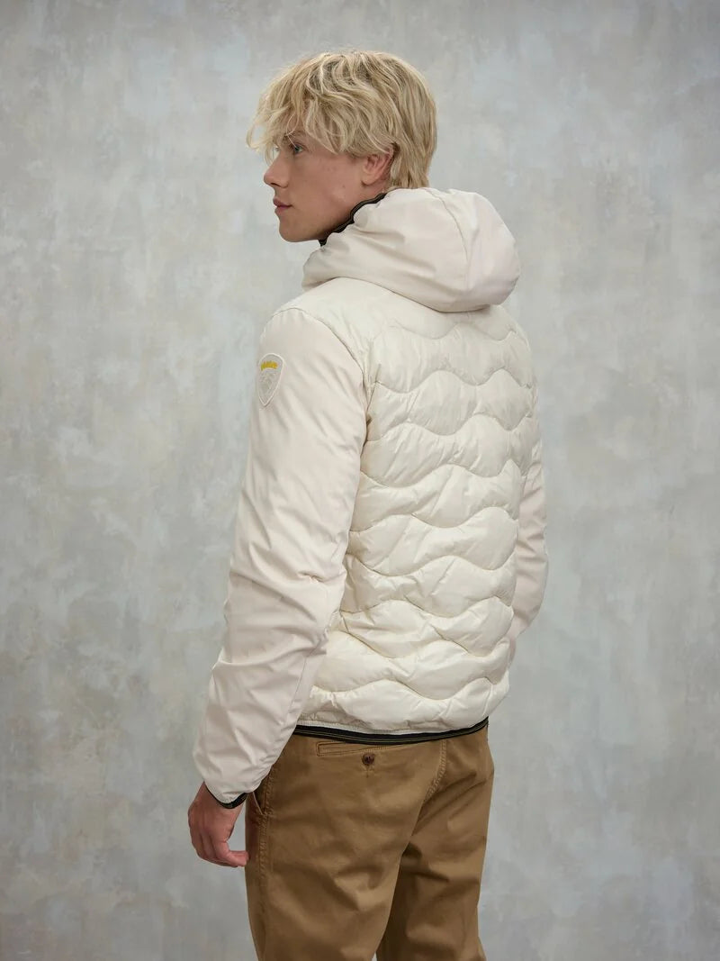 BLAUER PIUMINO UOMO IMBOTTITURA MISTA ALBERT 25WBLUC08078-006355 BIANCO 129