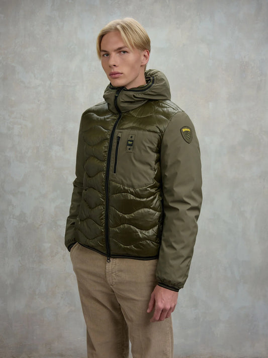 BLAUER PIUMINO UOMO IMBOTTITURA MISTA ALBERT 25WBLUC08078-006355 VERDE BOSCO 670
