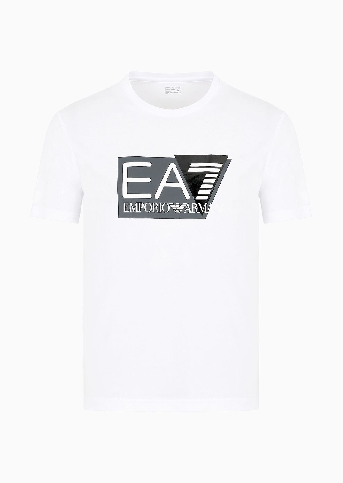 T-shirt EA7 Visibility in jersey di cotone stretch a maniche corte