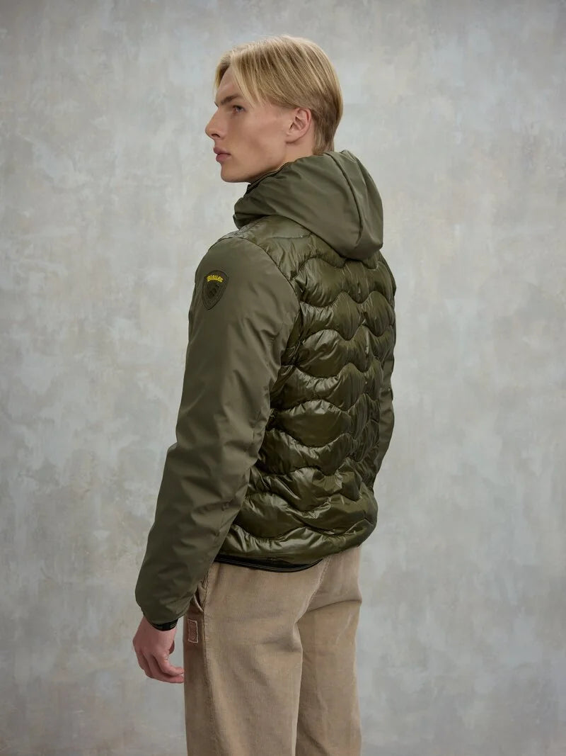 BLAUER PIUMINO UOMO IMBOTTITURA MISTA ALBERT 25WBLUC08078-006355 VERDE BOSCO 670