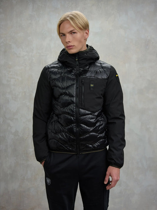 BLAUER PIUMINO UOMO IMBOTTITURA MISTA ALBERT 25WBLUC08078-006355 NERO 999