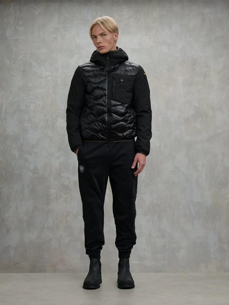 BLAUER PIUMINO UOMO IMBOTTITURA MISTA ALBERT 25WBLUC08078-006355 NERO 999