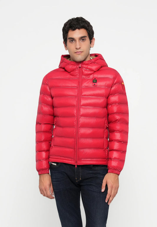 BLAUER GIUBBETTO TERMOSALDATO CON CAPPUCCIO CHARLES 25WBLUC02132-007284 ROSSO 522