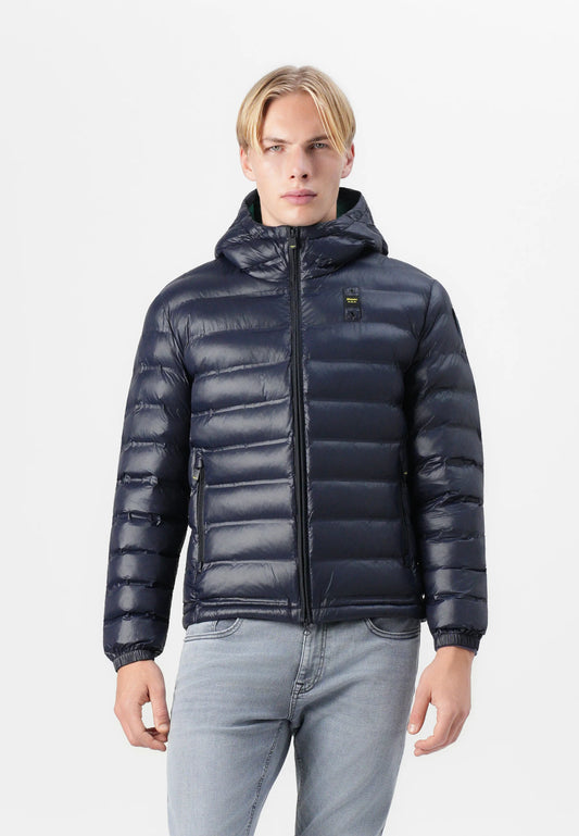 BLAUER GIUBBETTO TERMOSALDATO CON CAPPUCCIO CHARLES 25WBLUC02132-007284 BLU 888