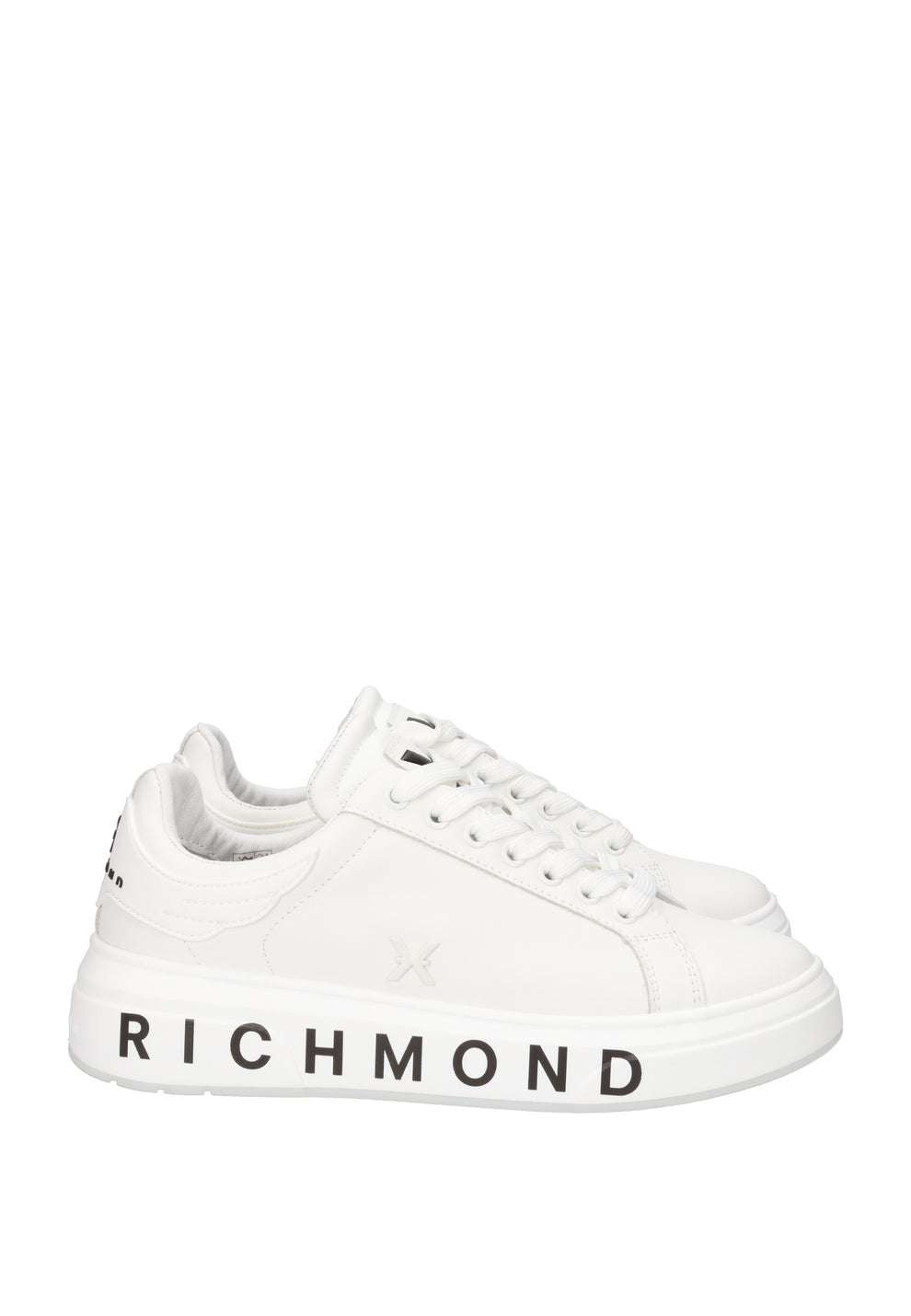 RICHMOND SCARPE SNEAKERS UOMO IN PELLE LOGO JOHN RICHMOND BIANCO