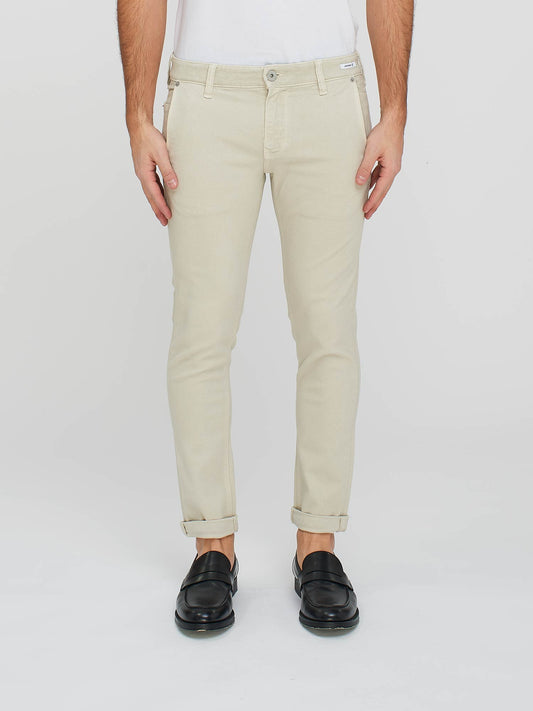 UNIFORM JEANS NEW DENVER SLIM BEIGE TASCA AMERICA
