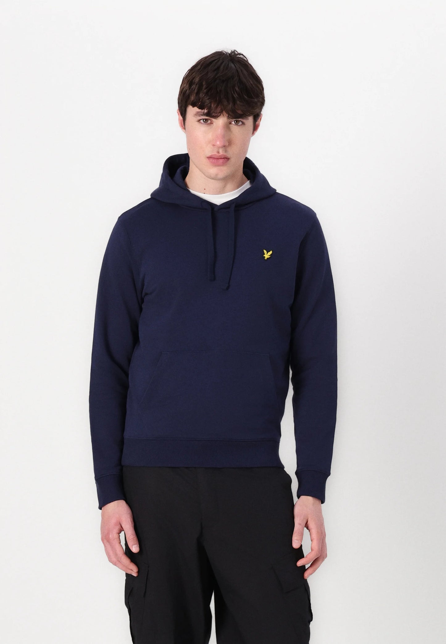 FELPA LYLE & SCOTT CON CAPPUCCIO UNICA TINTA