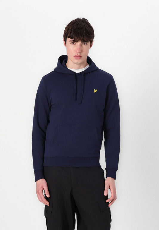 FELPA LYLE & SCOTT CON CAPPUCCIO UNICA TINTA