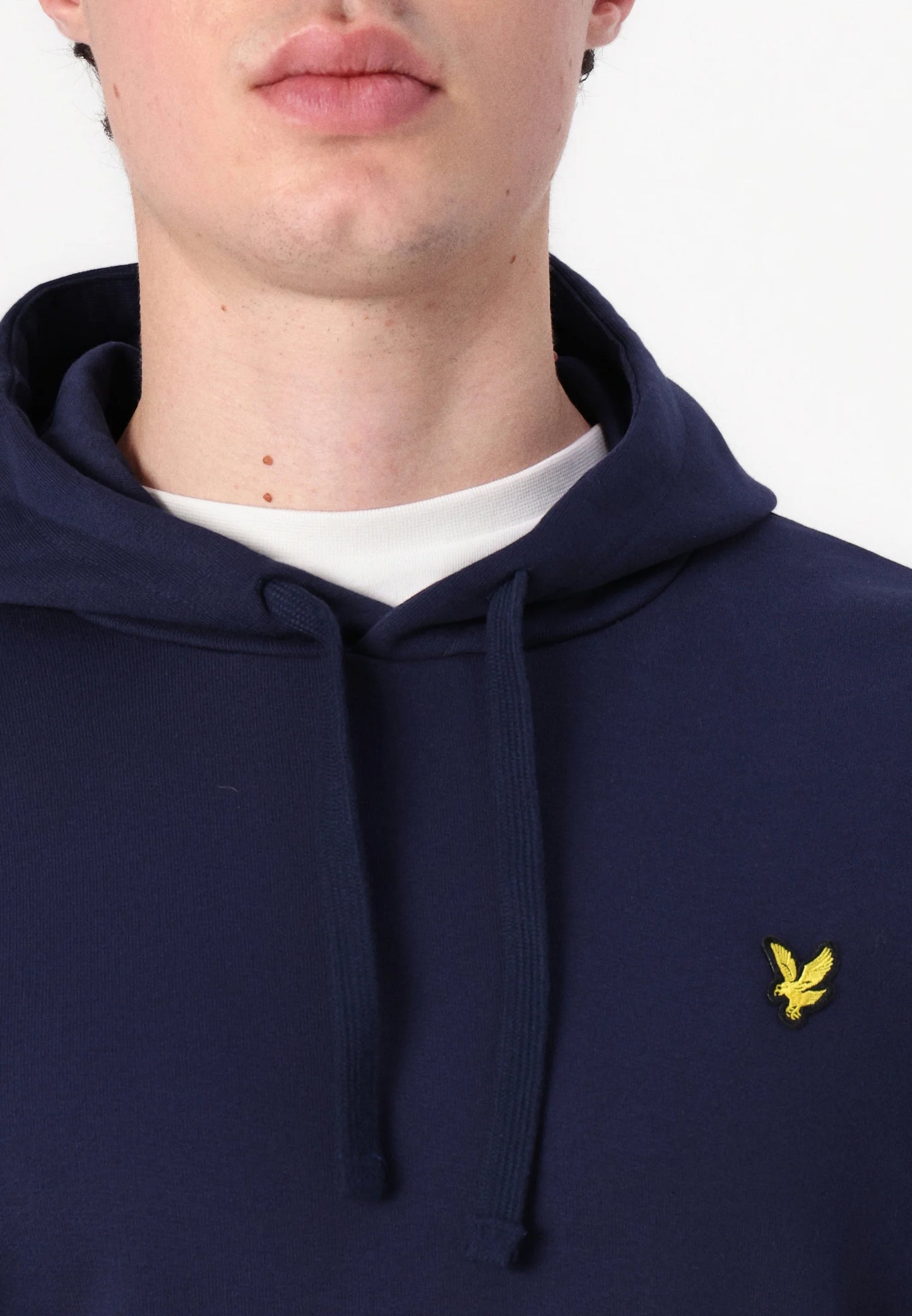FELPA LYLE & SCOTT CON CAPPUCCIO UNICA TINTA
