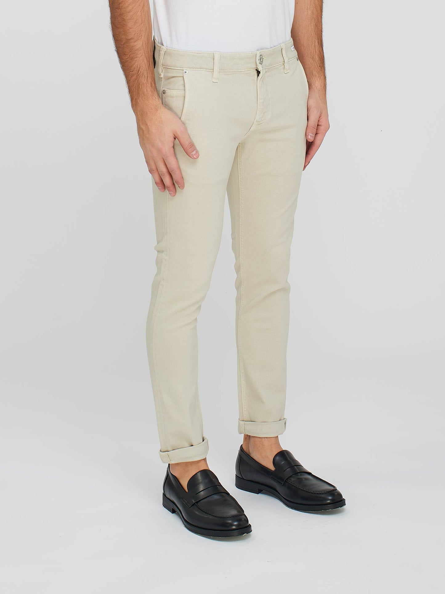 UNIFORM JEANS NEW DENVER SLIM BEIGE TASCA AMERICA