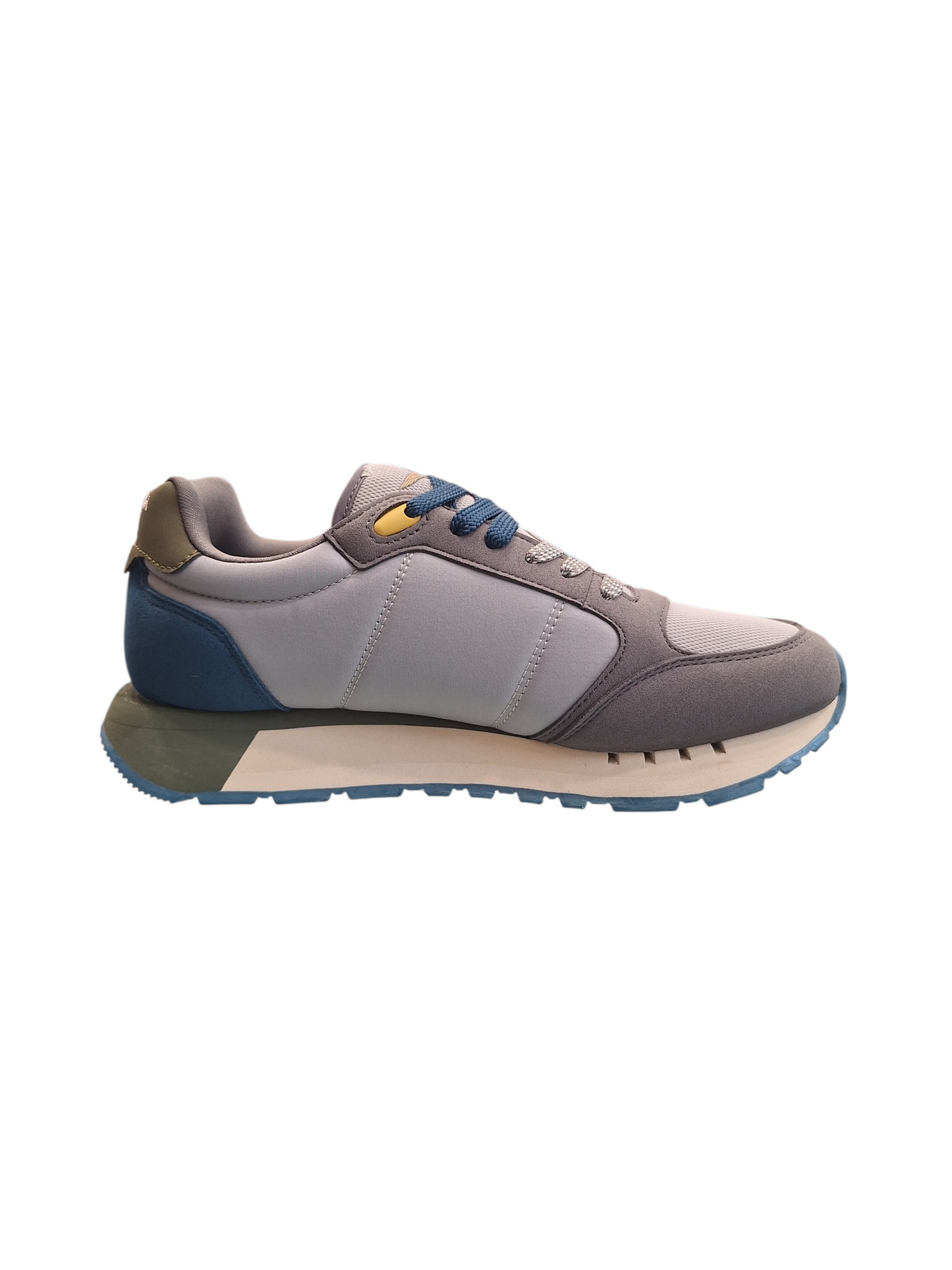 SCARPE UOMO AERONAUTICA MILITARE SNEAKERS RUNNIG FRECCE TRICOLORI GRIGIO