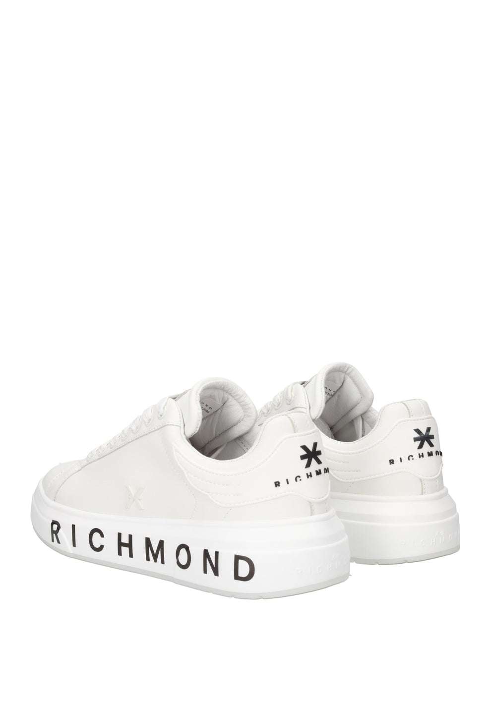 RICHMOND SCARPE SNEAKERS UOMO IN PELLE LOGO JOHN RICHMOND BIANCO