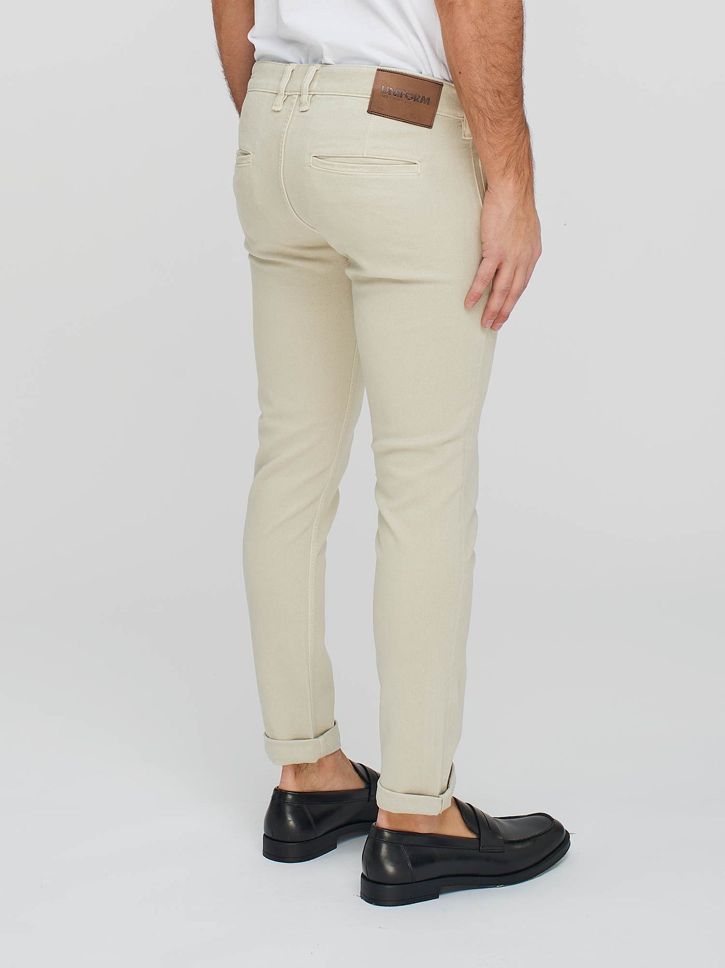 UNIFORM JEANS NEW DENVER SLIM BEIGE TASCA AMERICA
