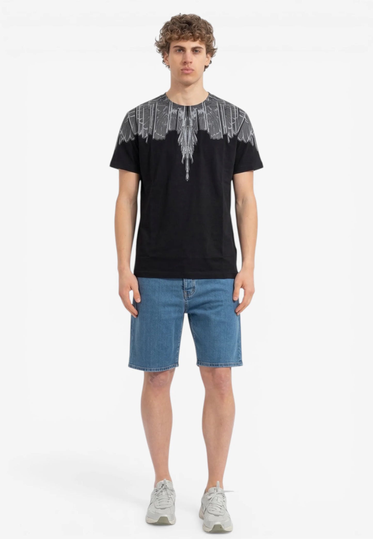 MARCELO BURLON T-SHIRT MEZZA MANICA COUNTY OF MILAN NERO