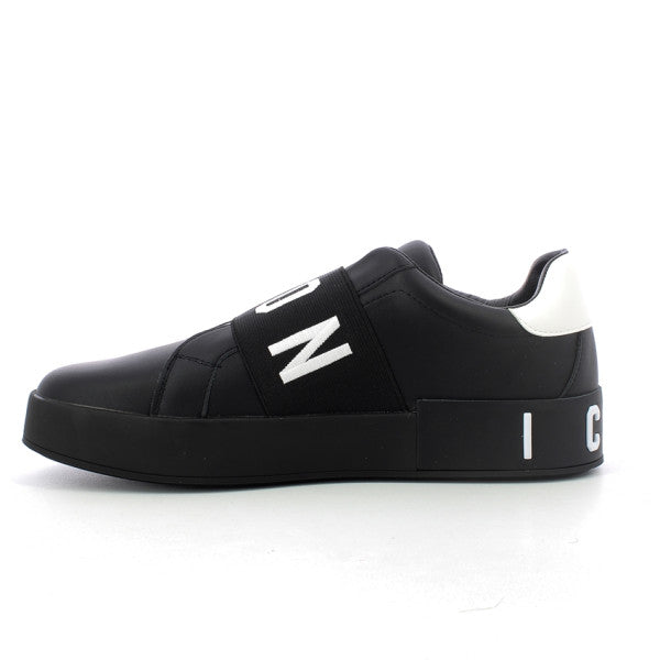 ICON SCARPE UOMO SNEAKERS SLIP ON IC04743SU NERO