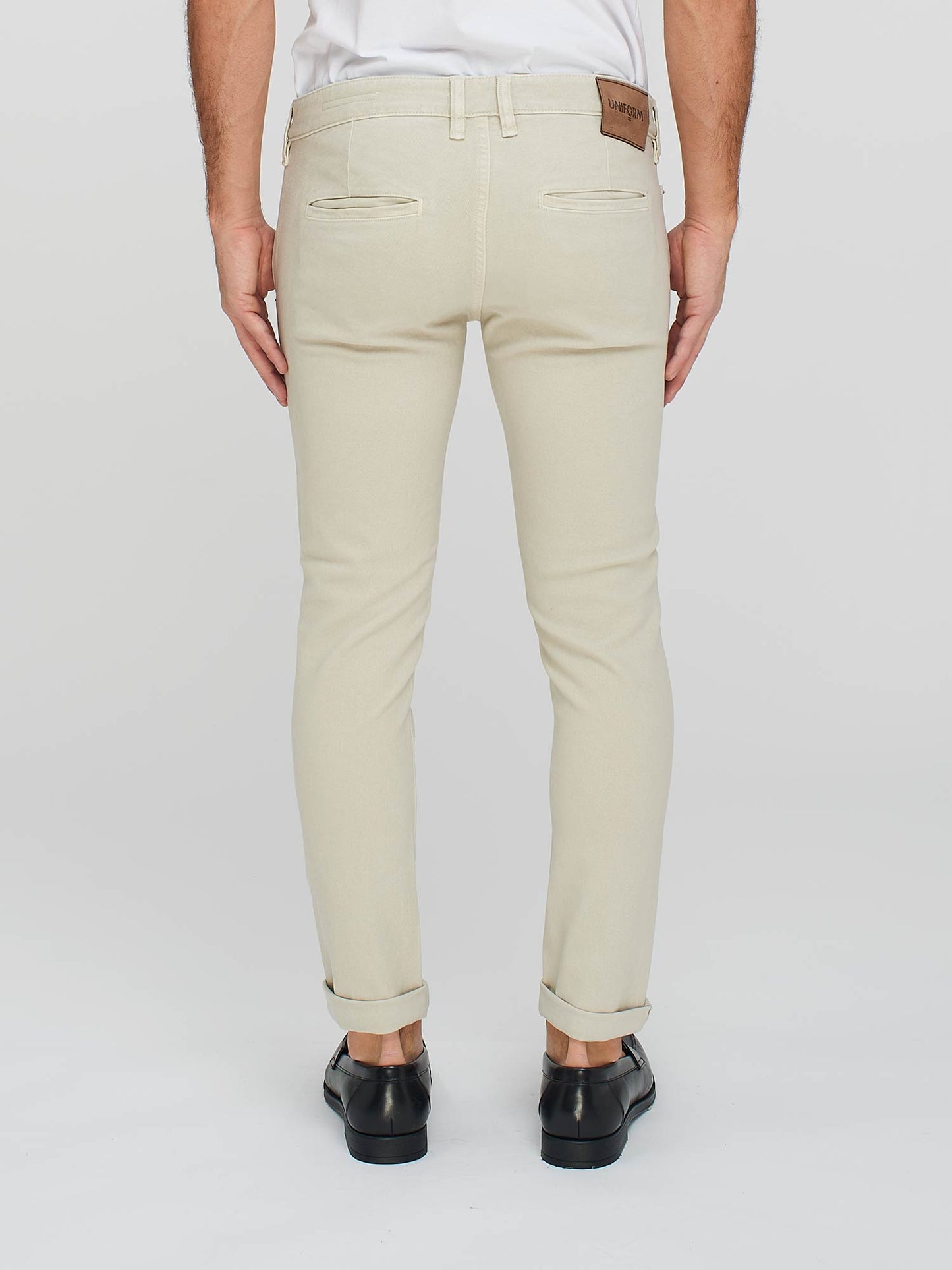 UNIFORM JEANS NEW DENVER SLIM BEIGE TASCA AMERICA