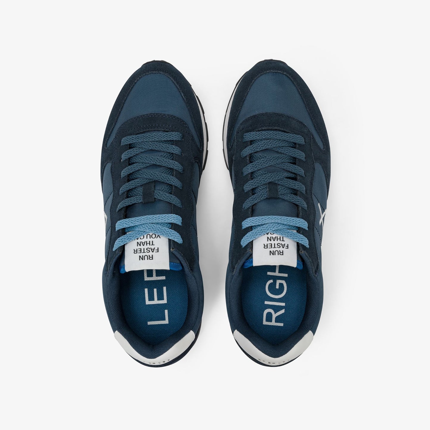 SUN 68 SCARPE Sneaker Tom in nylon e suede blu navy