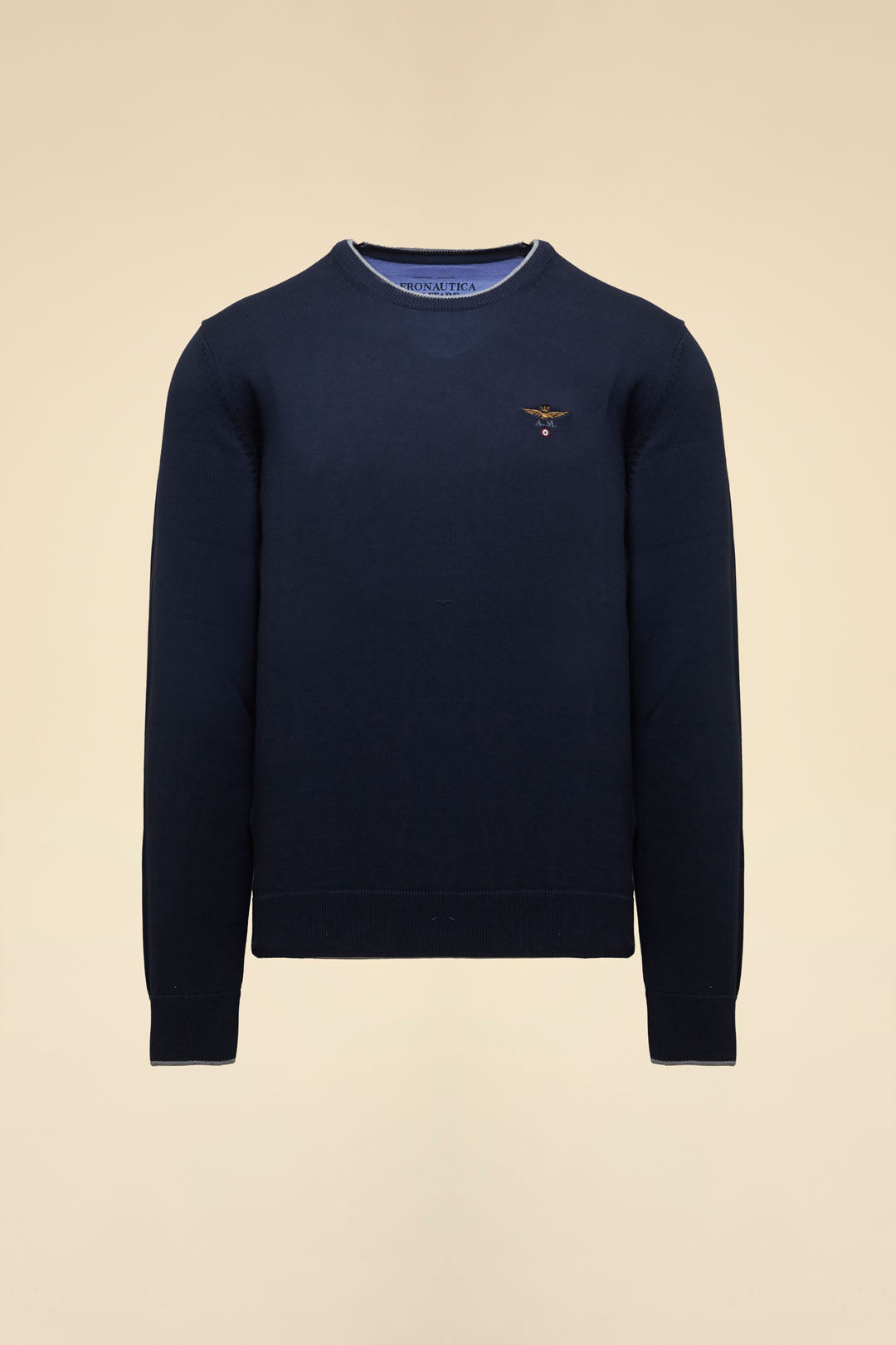 AERONAUTICA MILITARE MAGLIONCINO UOMO CON AQUILA RICAMATA 262MA163UL00506