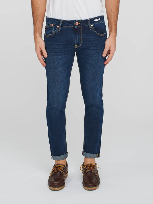 UNIFORM JEANS NEW DENVER SLIM BLU DENIM 5 TASCHE