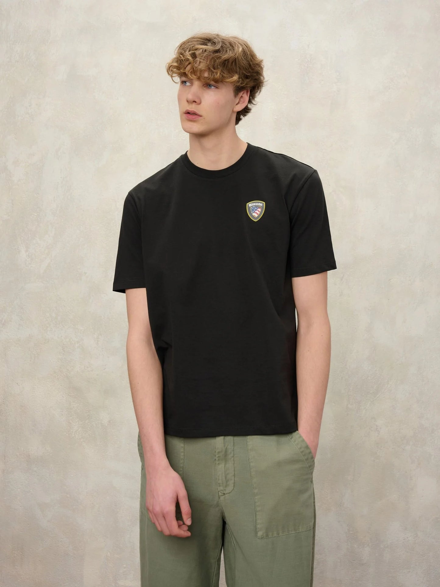 BLAUER T-SHIRT FAXON 2284-7480 MEZZA MANICA NERO