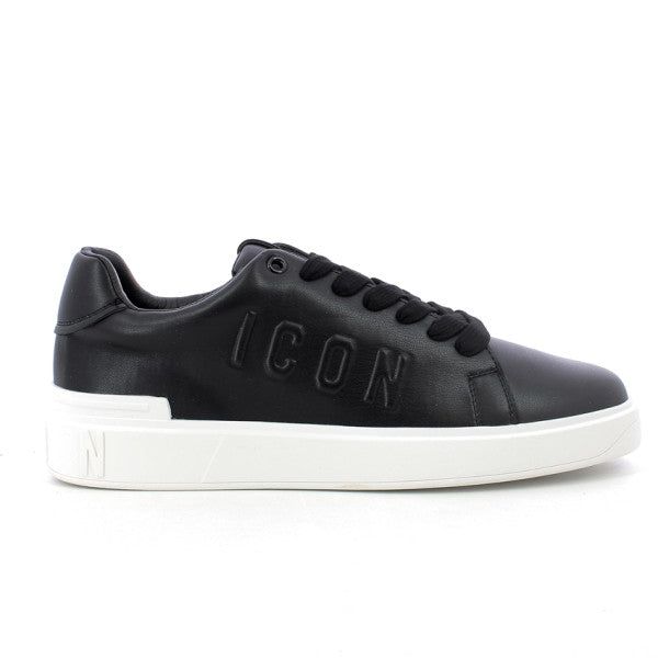 ICON SCARPE UOMO SNEAKERS CON LOGO A CONTRASTO IC05634SU NERO