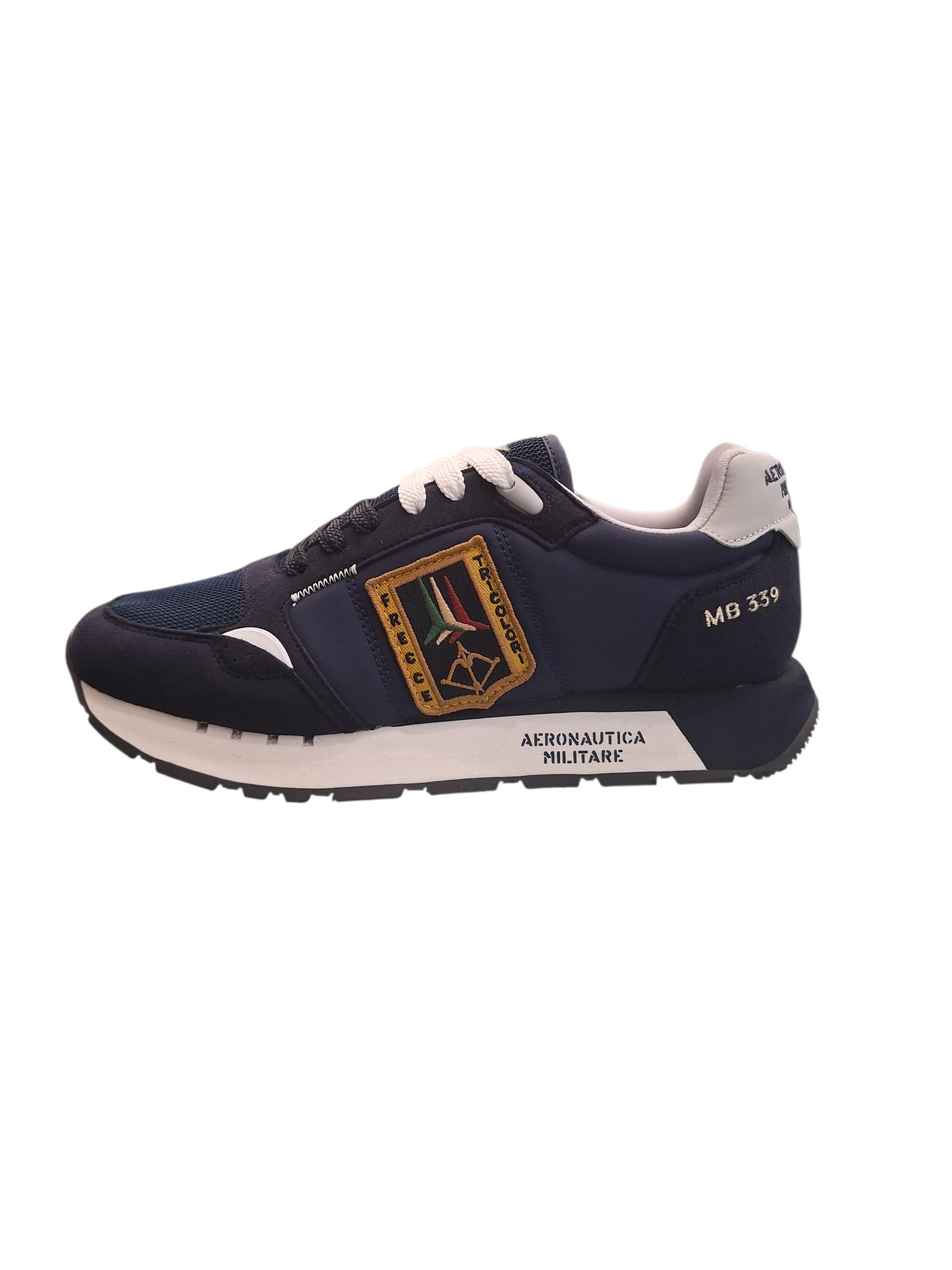 SCARPE UOMO AERONAUTICA MILITARE SNEAKERS RUNNIG FRECCE TRICOLORI BLU