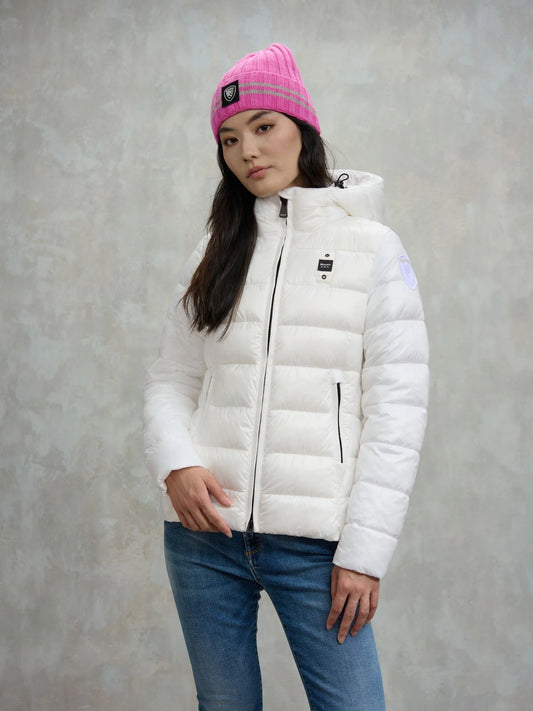BLAUER GIUBBETTO A RIGHE CAROLL 25WBLDC02072-006648 BIANCO OTTICO 100