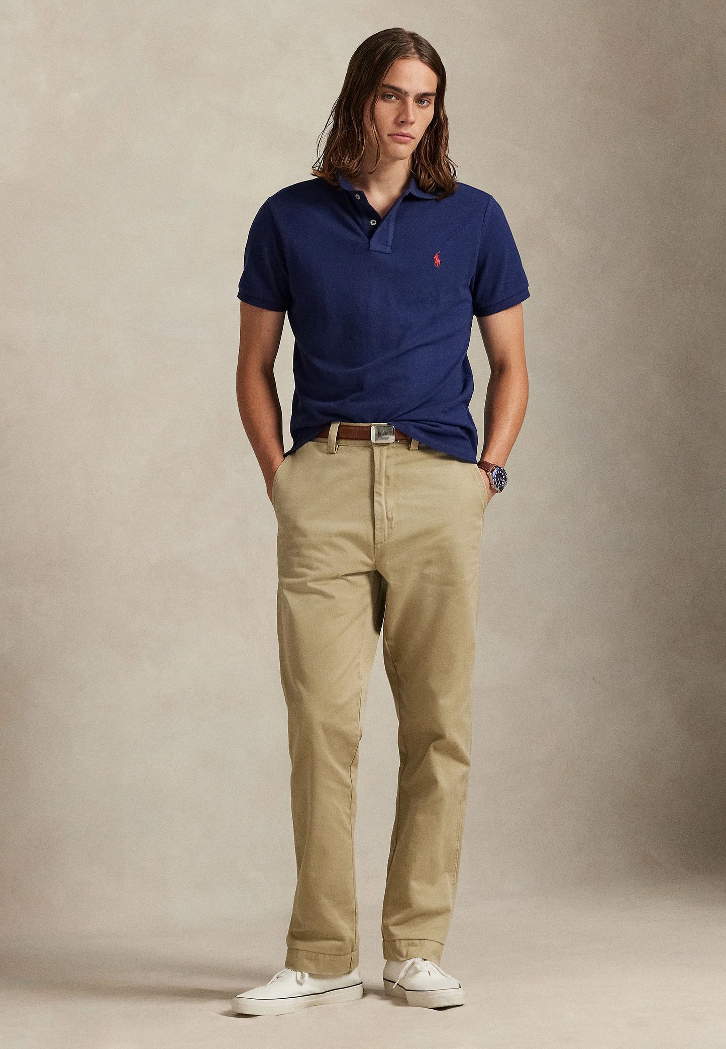 RALPH LAUREN POLO IN PIQUE' SLIM-FIT